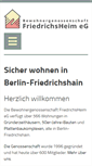 Mobile Screenshot of friedrichsheim-eg.de